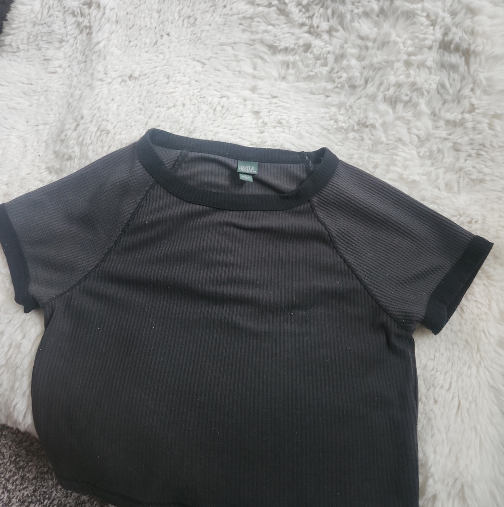 Wild Fable Crop Waffle Tee